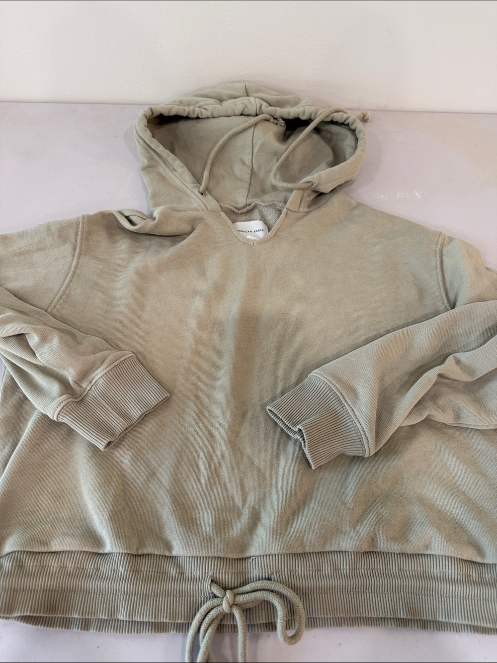 American Eagle Outfitters Sage Green Pullover Hoodie